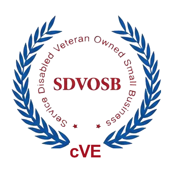 SDVOSB with white round background